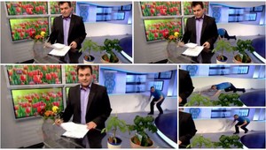 Trapas v televízii! Muž sa hodil o zem počas živého vysielania