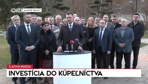 Tlačová beseda ministra Tarabu k investíciám do kúpeľníctva