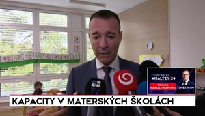 Tlačová beseda Tomáša Druckera o kapacitách v materských školách
