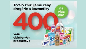 Predajne Terno a KRAJ dlhodobo zlacňujú viac ako 400 produktov