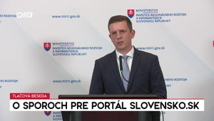 Tlačová beseda MIRRI o sporoch pre portál slovensko.sk