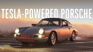 Porsche 912 poháňané motorom Tesla