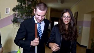 Nevidiaci študent z Námestova: chcem byť novinárom ale športový komentátor asi nebudem