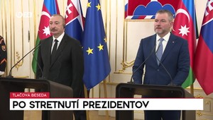 Tlačová beseda po stretnutí prezidentov Slovenska a Azerbajdžanu