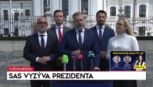 Tlačová beseda SaS k výzve prezidentovi
