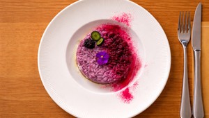 Čučoriedkové rizoto