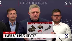 Tlačová beseda strany Smer o prezidentke a summite NATO