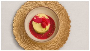 DEZERT - Macha korpus s kadaif, pistáciová pasta, biela čokoláda