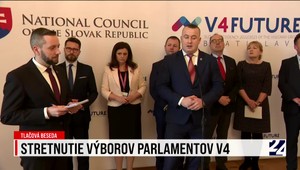 Tlačová beseda po stretnutí výborov parlamentov  v Bratislave