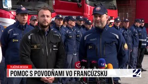 Tlačová beseda k pomoci s povodňami vo Francúzsku