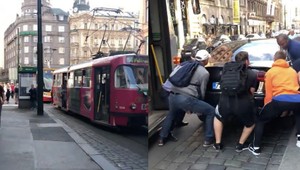 Auto blokovalo cestu, nahnevaní Pražáci zobrali situáciu do vlastných rúk