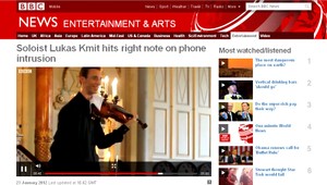 Slovenského violistu vyrušilo zvonenie, dostal sa až na BBC!