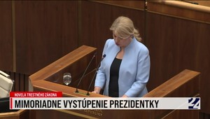 Mimoriadne vystúpenie prezidentky