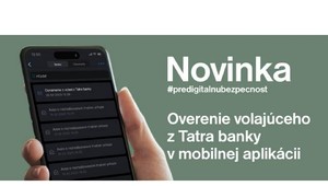 Tatra banka prináša jedinečnú bezpečnostnú inováciu