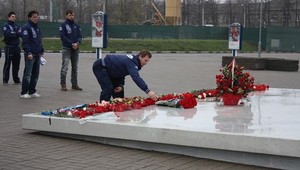 Hráči Slovana si uctili obete nešťastia v Jaroslavli