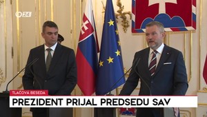 Tlačová beseda prezidenta Pellegriniho po prijatí predsedu SAV