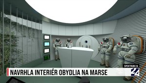 Navrhla interiér obydlia na Marse. Dizajnérka Terézia Kováčiková v relácii Spektrum 24