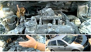 Dovolenku ukončilo horiace auto, záchranou bola pumpa