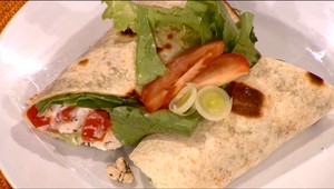 Tortily s mäsom a zeleninou