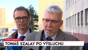 Tlačová beseda Tomáša Szalaya po výsluchu