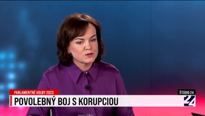 Štúdio 24 so Zuzanou Petkovou o povolebnom boji proti korupcii