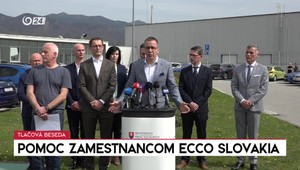 Tlačová beseda ministra práce o pomoci zamestnancom ECCO Slovakia