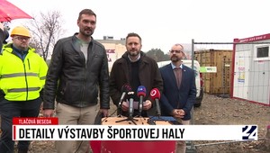 Tlačová beseda primátora Valla: Detaily výstavby športovej haly