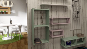 Ako prerobiť byt za nula eur? Architekta Silvia vybrala nábytok z debničiek na ovocie