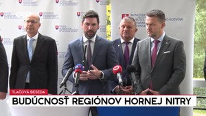 Tlačová beseda o budúcnosti regiónov hornej Nitry