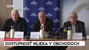 Tlačová beseda: Dostupnosť mlieka v obchodoch