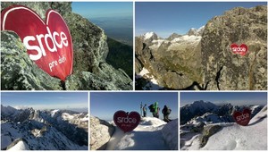 Jožo Kubáni vyniesol Srdce pre deti na Slavkovský štít