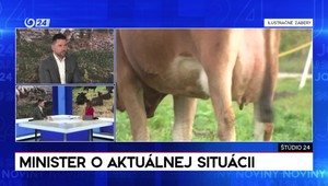 Štúdio 24: Minister Takáč o výskyte slintačky a krívačky na Slovensku