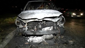 Neznámy páchateľ podpálil taxík