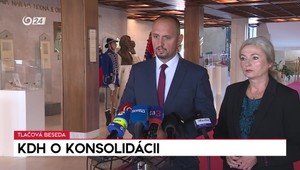 Tlačová beseda strany KDH o konsolidácii