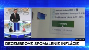 Štúdio 24: Decembrové spomalenie inflácie