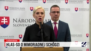 Tlačová konferencia strany Hlas-SD k mimoriadnej schôdzi