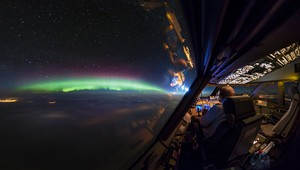 Úžasné fotografie z pilotnej kabíny nákladného lietadla