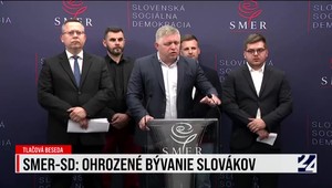 Tlačová beseda strany Smer-SD o ohrozenom bývaní Slovákov