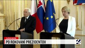 Čaputová a Mattarella. Po stretnutí prezidentov v Bratislave