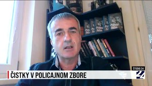 Štúdio 24 o výmene policajného prezidenta a ďalších v zbore so spoluzakladateľom NAKA