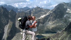 Svadobná kytica v ruksaku. Áno na Lomničáku