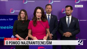 Tlačová beseda strany Demokrati o pomoci najzraniteľnejším
