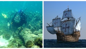 Našla sa Kolumbova Santa Maria, unikátne VIDEO vo vnútri