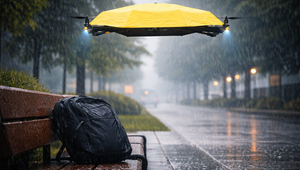 Funguje to: Lietajúci dáždnik vás sleduje a chráni pred dažďom