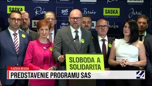 Tlačová konferencia strany SAS o predstavení programu