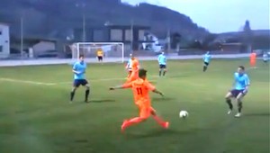 Famózny gól zo štvrtej rakúskej ligy! Oklamaná fyzika, strela ako z play station!