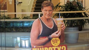 Hit zlodejov? Kartónový David Hasselhoff