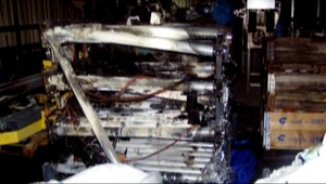 Požiar konzervárne neďaleko Galanty