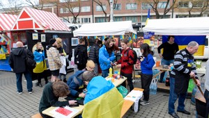 V Bratislave si pripomenuli smutné výročie invázie Ruska na Ukrajinu. Nechýbali tradície ukrajinského ľudu