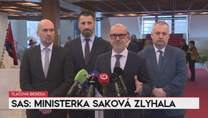 Tlačová beseda: SAS: Ministerka Saková zlyhala